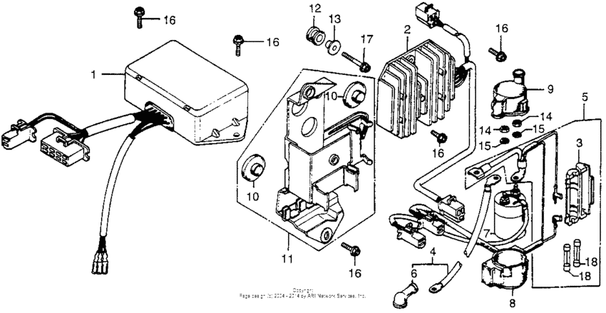 Electric plate + c.d.i. unit