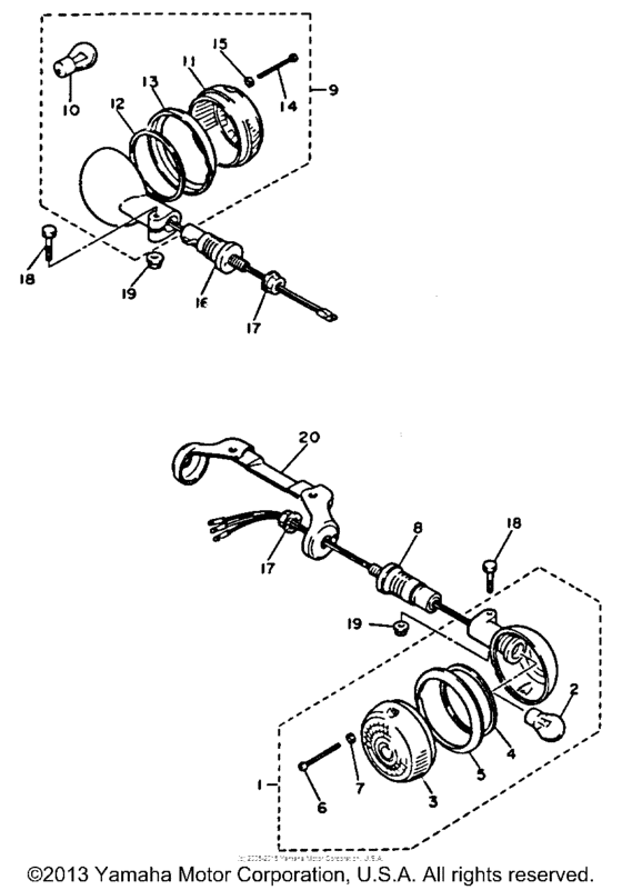 XV1100DC Поворотники