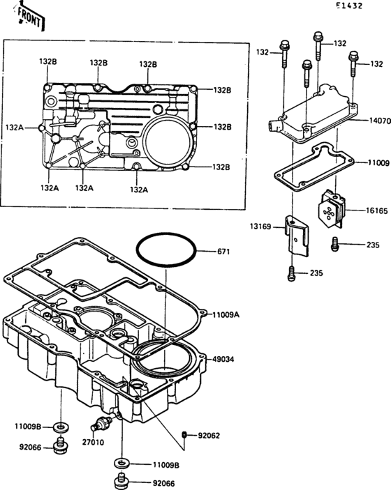 ZG1000 Breather body / oil pan
