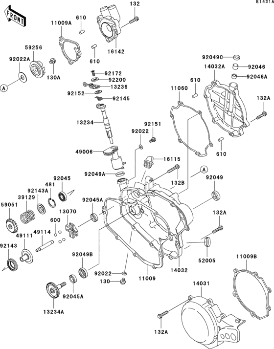 Engine cover(s)(1/2)(kx85-a4/b4)
