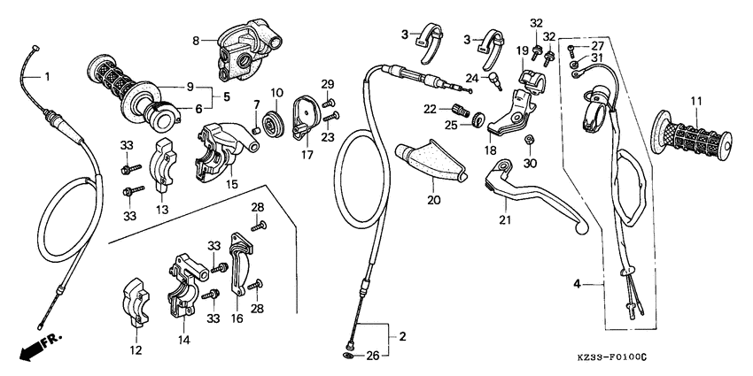 Handle lever/switch/ cable