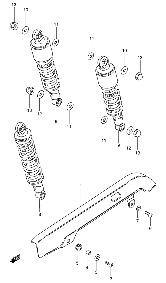 Rear shock absober