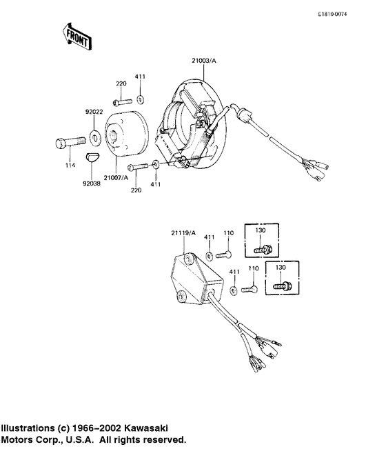 KX125 Зажигание