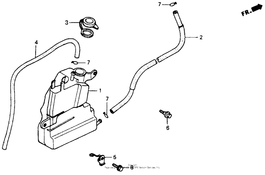 ST1100 Reserve tank 1100