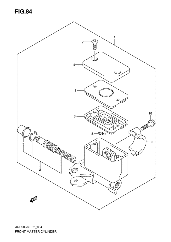 AN650 Передний тормозной цилиндр