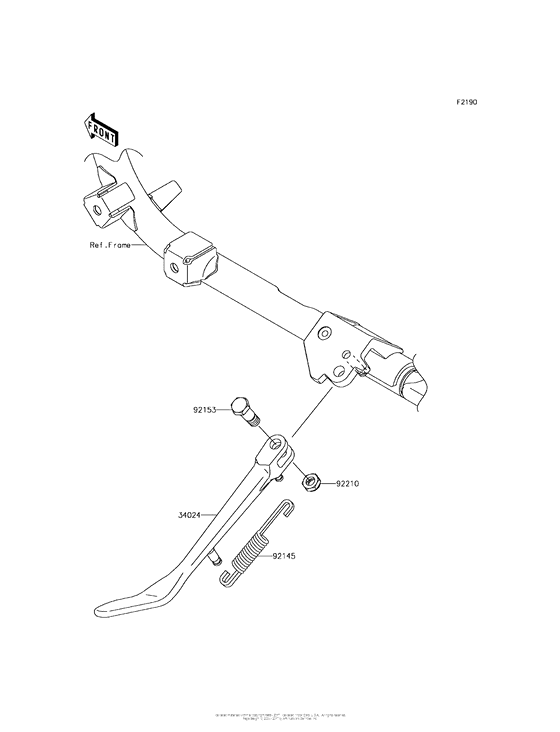 VN900 Подножка