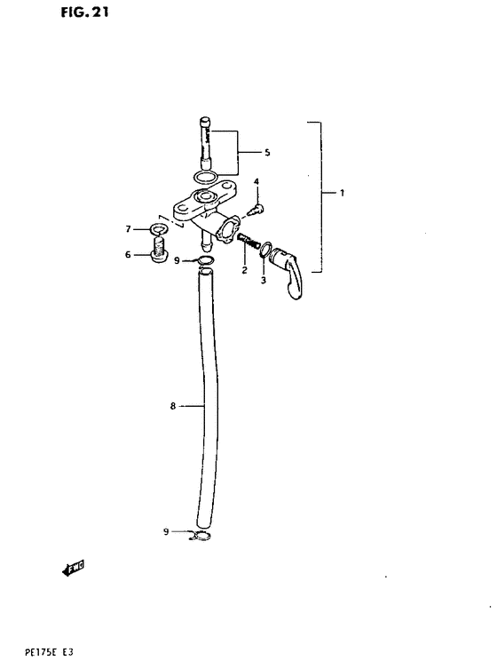 PE175 Топливный кран