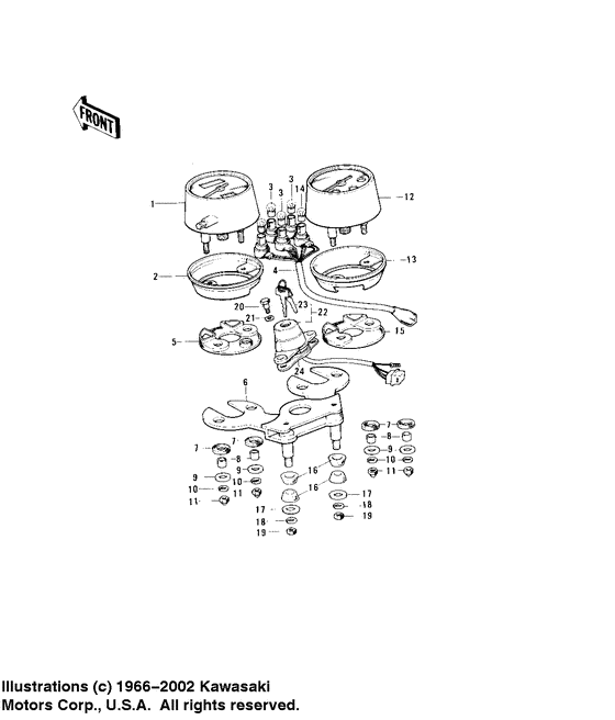 Meters/ignition switch