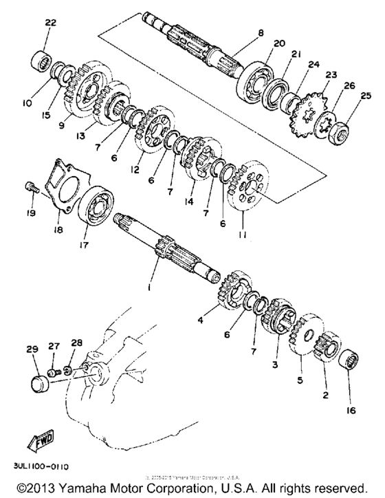 RT100A Трансмиссия