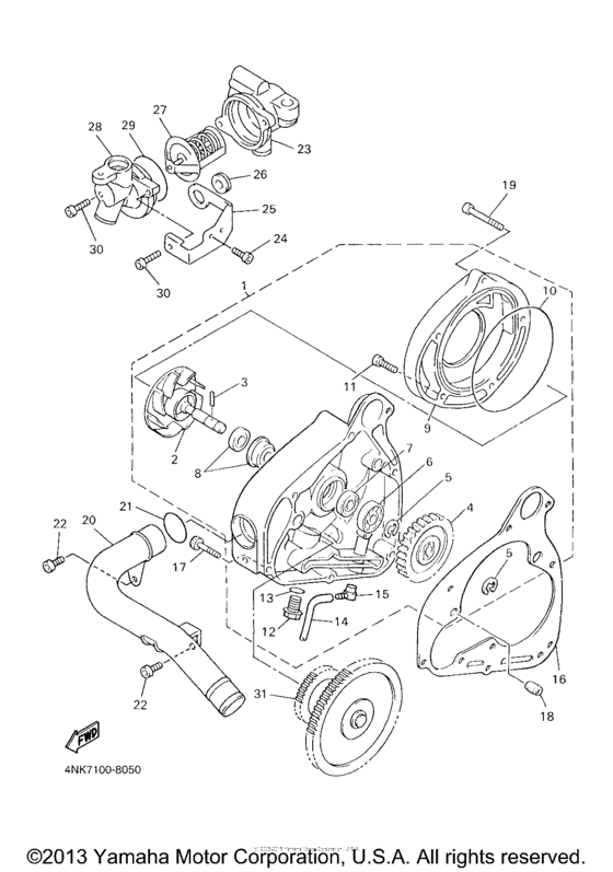 XVZ13LTM Водяной насос
