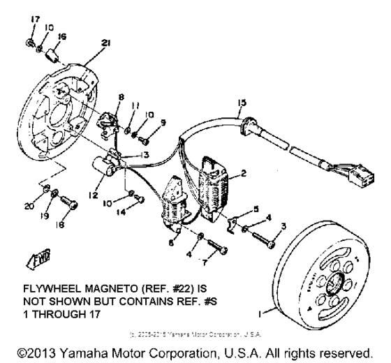 Flywheel magneto