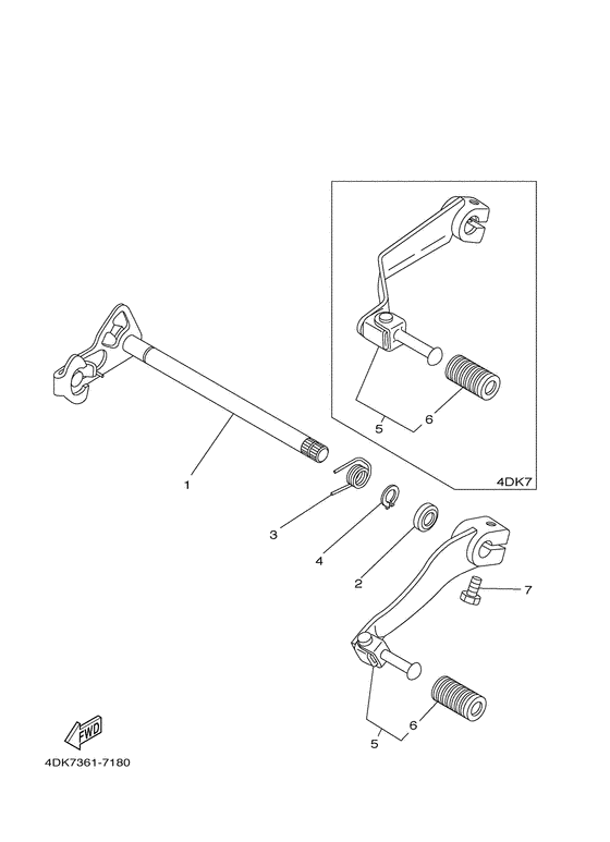  Вал переключения