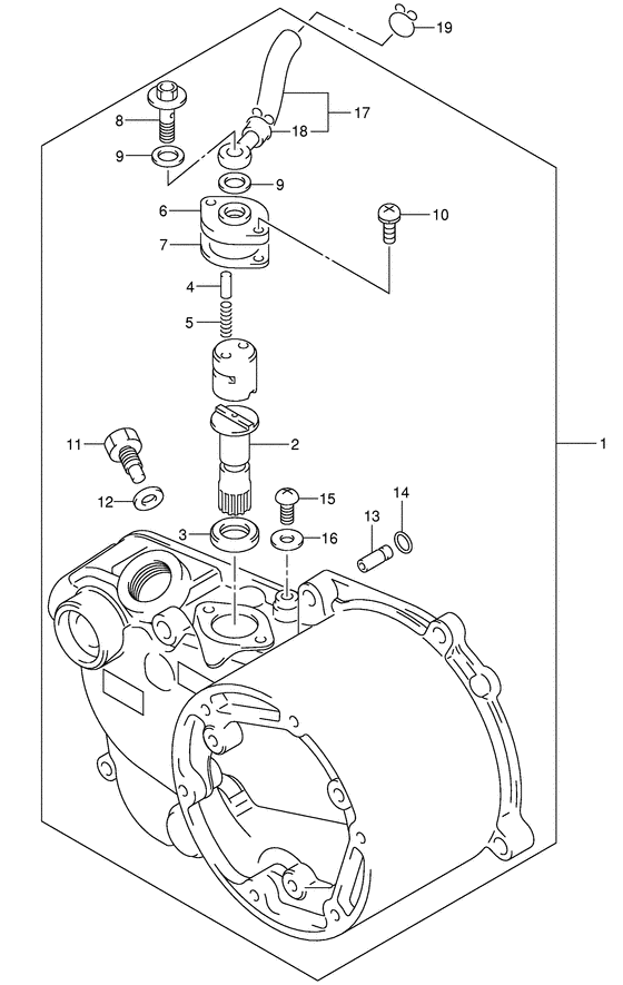 Clutch cover/oil pump