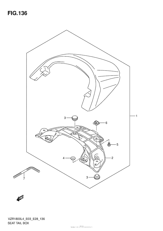 Seat Tail Box (Vzr1800L4 E33)