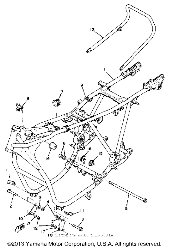XS750SF Рама