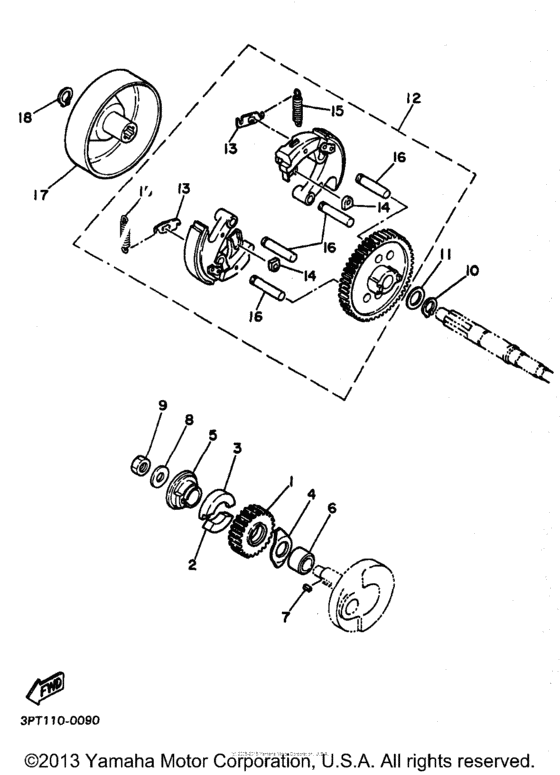PW50K1 Сцепление