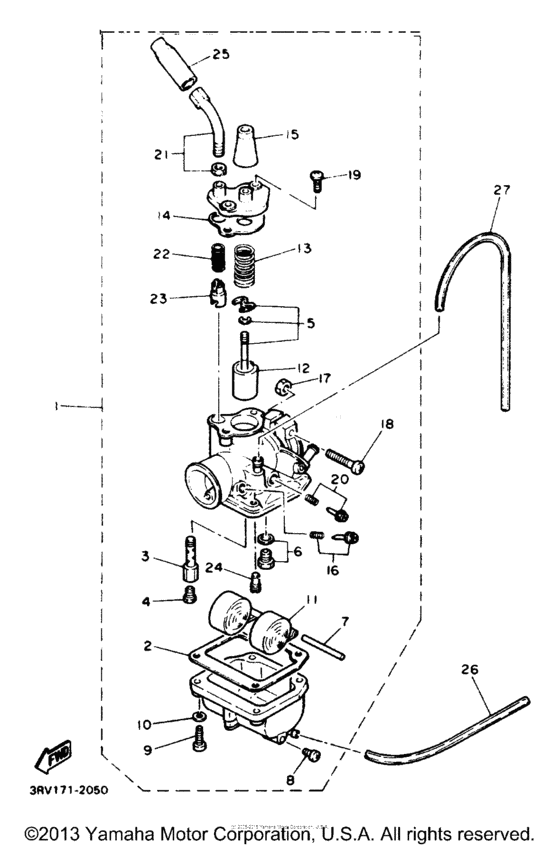 PW80E Карбюратор