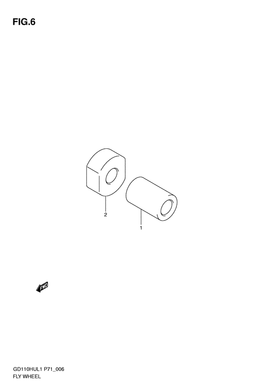 GD110 Маховик