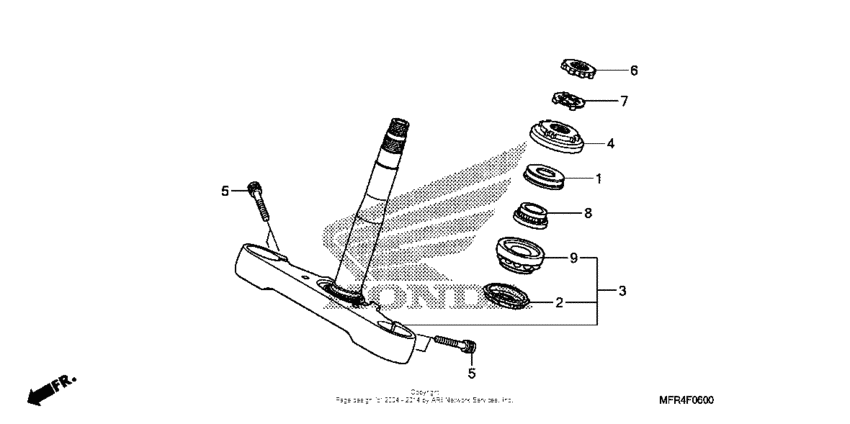 VT1300CX (ABS) Траверса нижняя