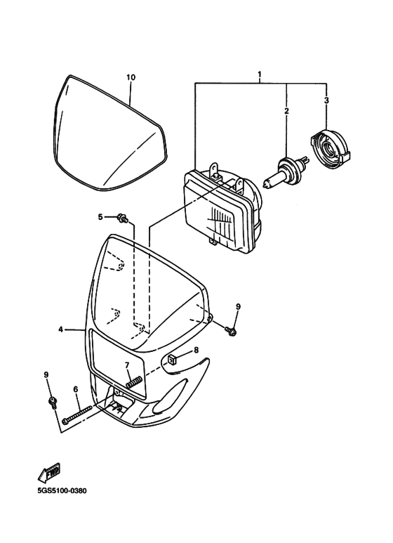 WR400F WR400FM Phare