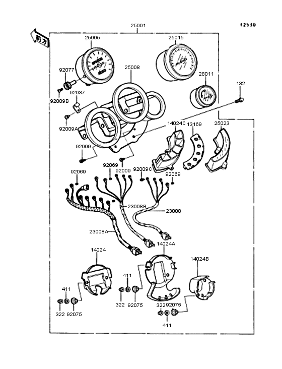 ZX400 Спидометр