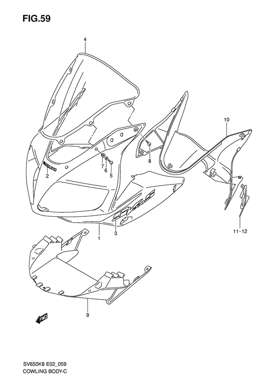 Cowling body
