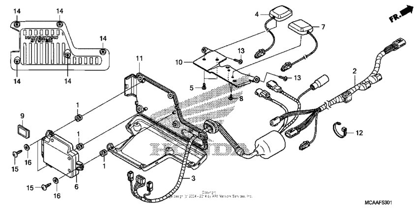 Navigation & xm unit