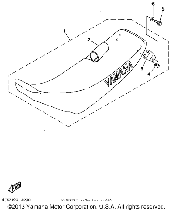 YZ80F1 Сиденье