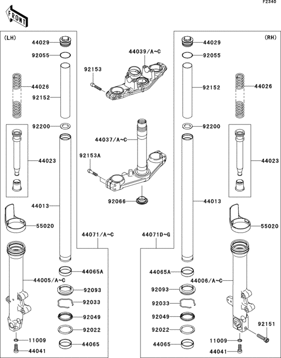 Front fork(1/2)