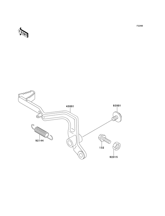  Педаль тормоза