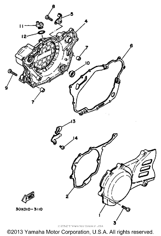 XT250L Боковые крышки