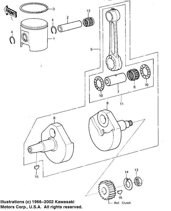 Crankshaft/piston