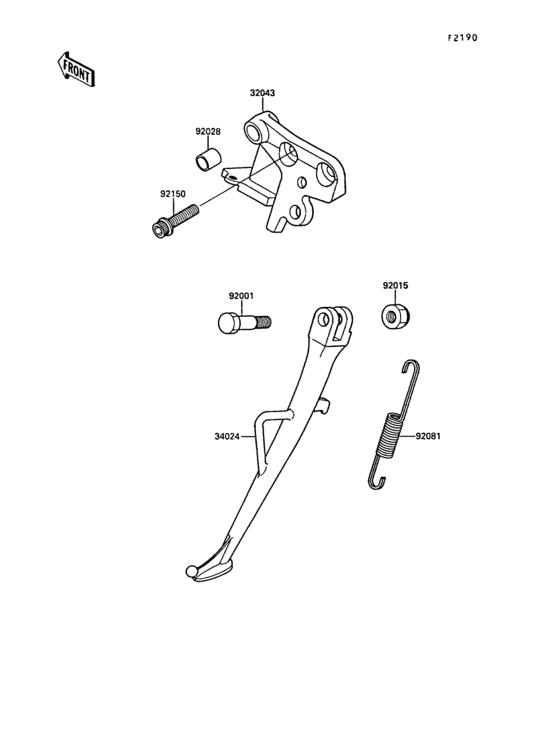 KR250 Подножка