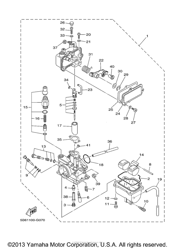 TTR110EA Карбюратор