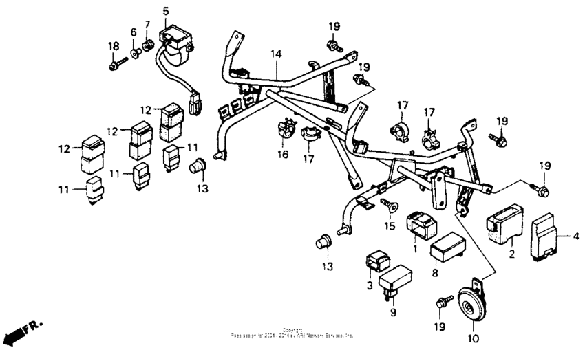 ST1100 Cowl stay 1100