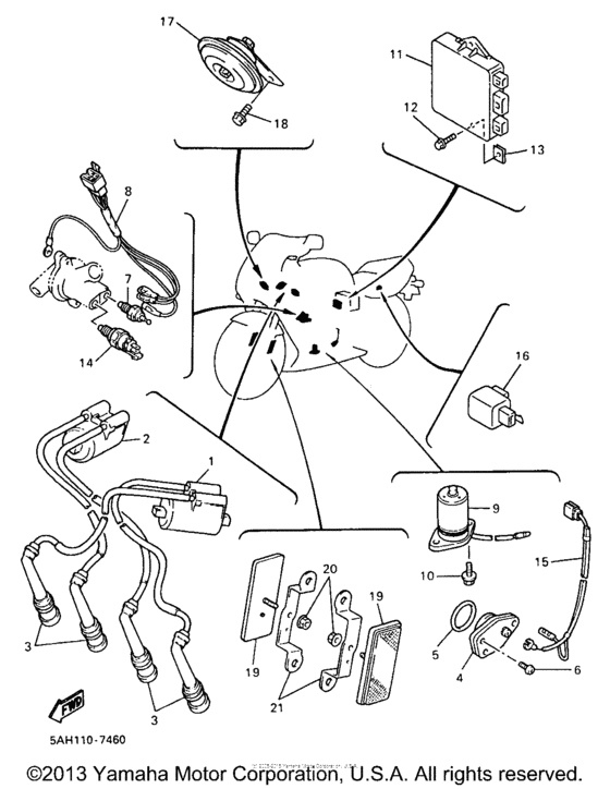 YZF600RJC Электрика
