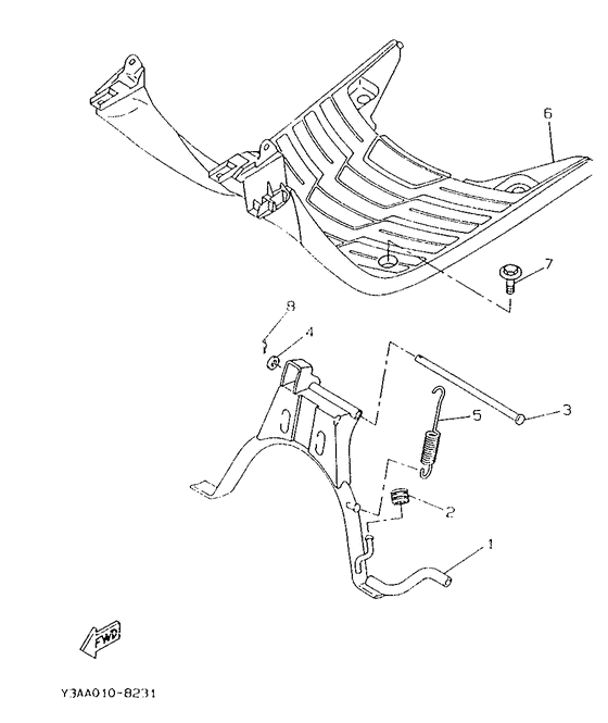 CW50 Stand. footrest