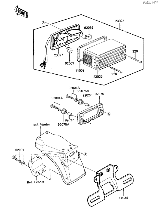Taillight unit ass`y