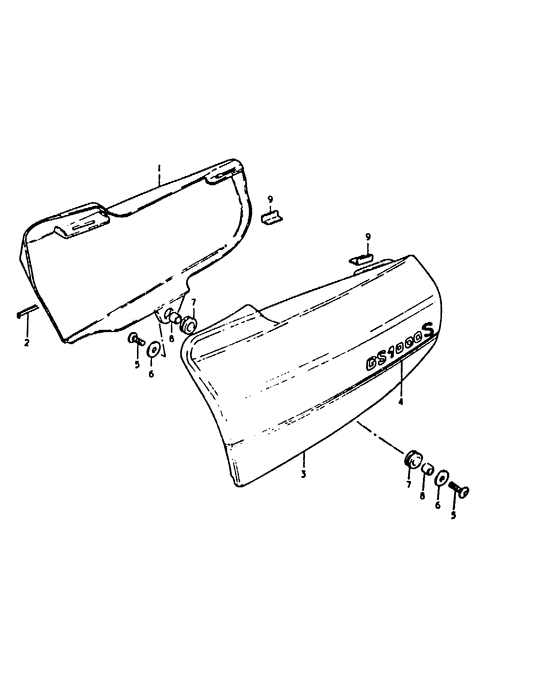 GS1000 Обтекатель задний
