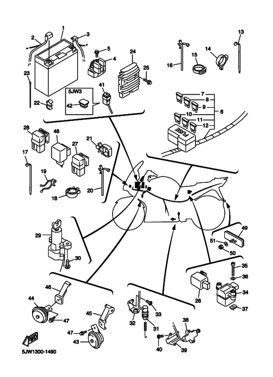 FJR1300 Equipo electrico