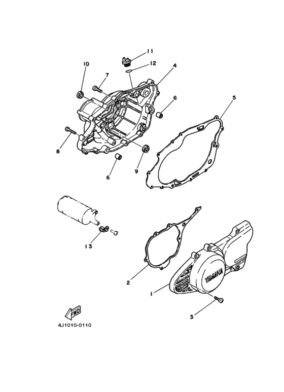 Crankcase cover ass`y  (v