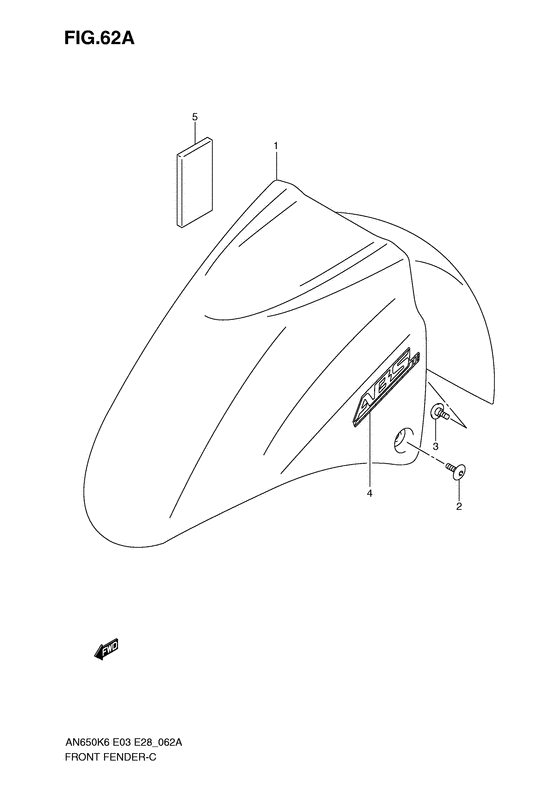 AN650 (ABS) Переднее крыло