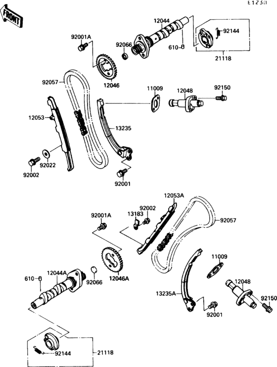 VN1500 Распред вал