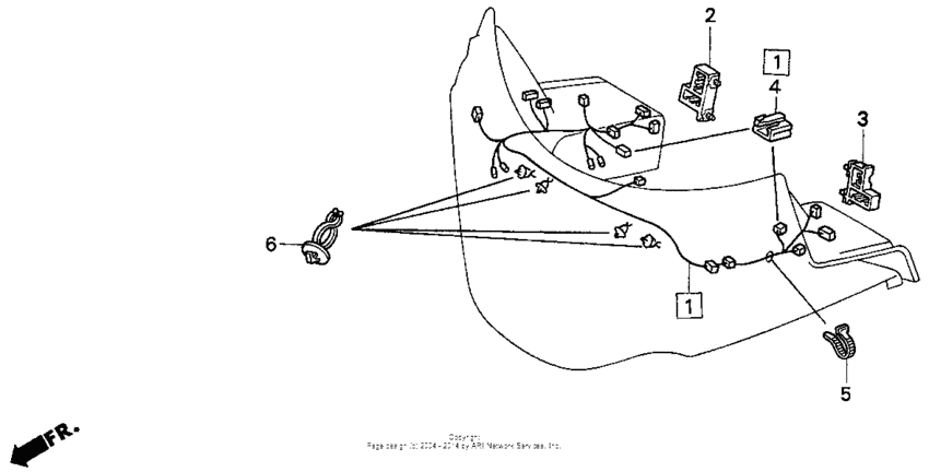 Fairing sub harness