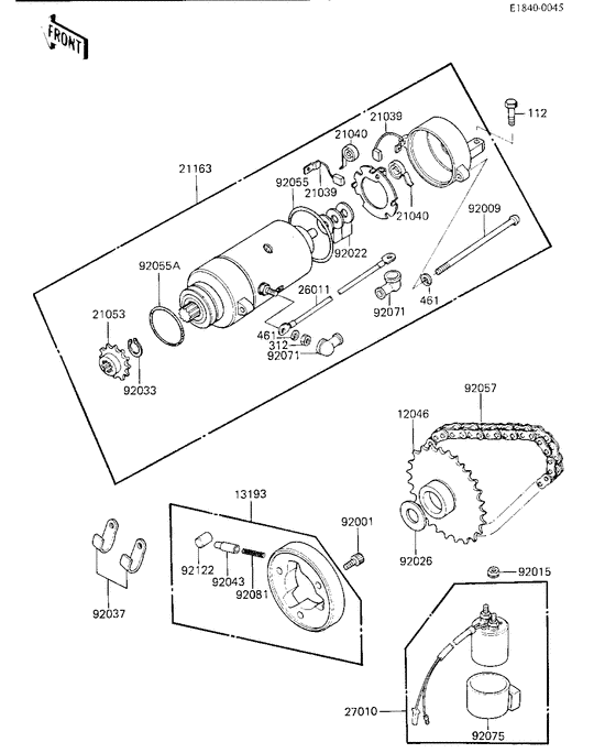 Starter motor/starter clutch