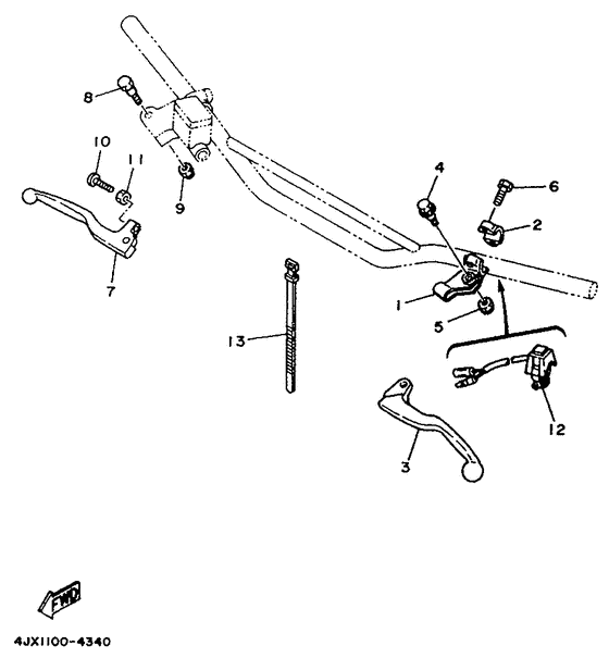 Handle switch. lever