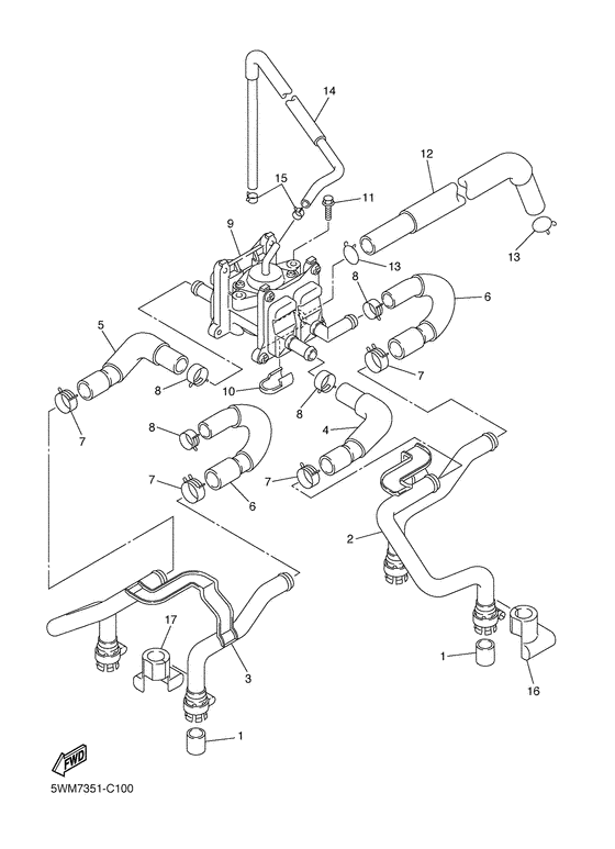 XJR1300 Система забора воздуха