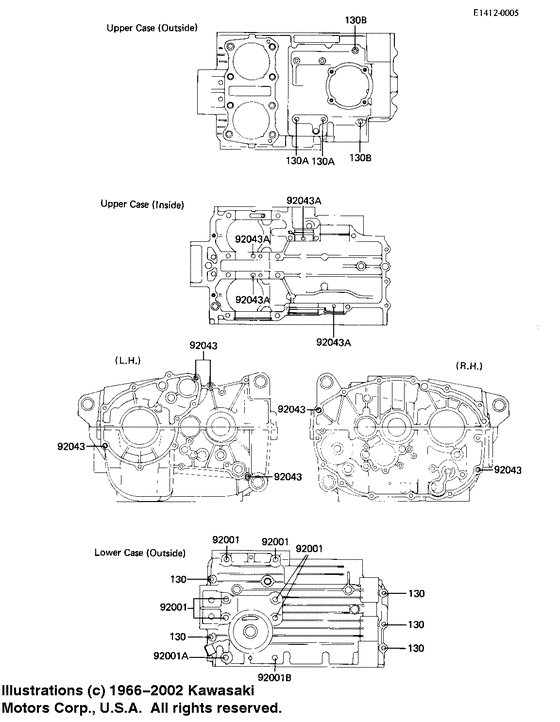 Crankcase bolt & stud pattern