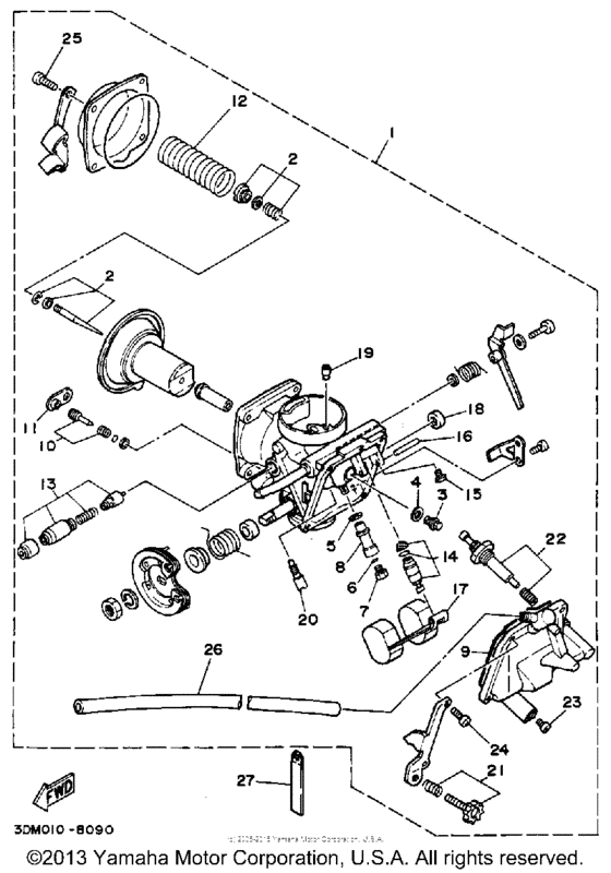 XV250 Карбюратор