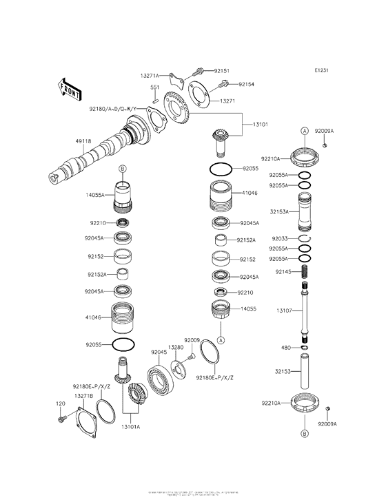 Camshaft(S)/bevel Gear
